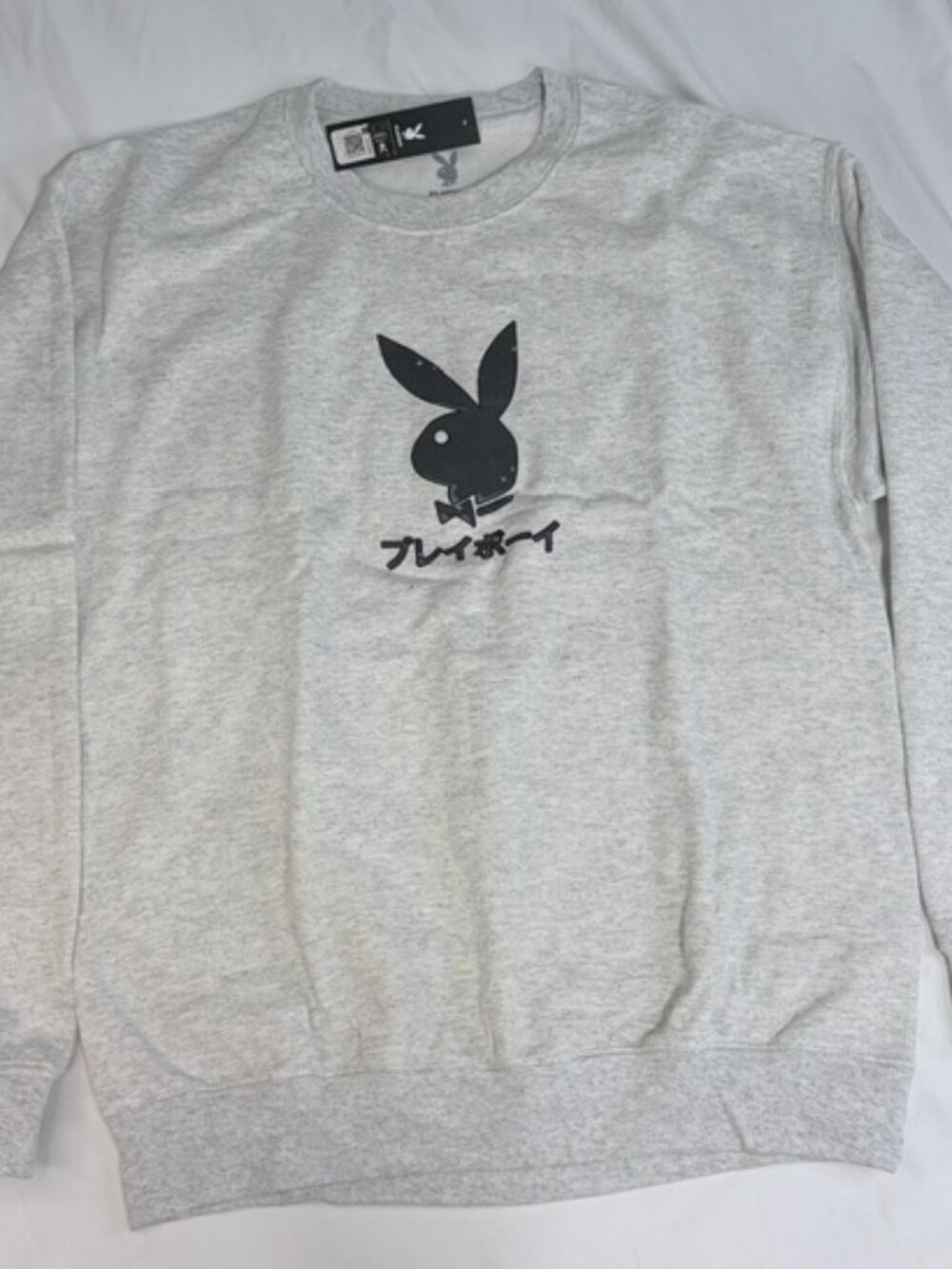 Playboy x Color Bars Tokyo Japan Ace Playing Card Graphic Crewneck Sweatshirt -